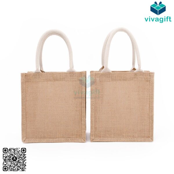 Túi vải đay hình hộp, có quai xách TVD102 - Hình ảnh 7