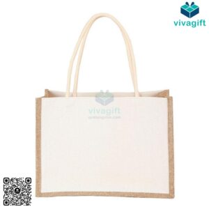 Túi vải đay hình hộp chữ nhật, có quai xách TD114