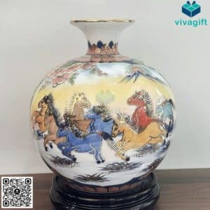 Bình hút tài lộc Thuận Buồm Xuôi Gió Mã Đáo Thành Công 3D 25cm BHL104