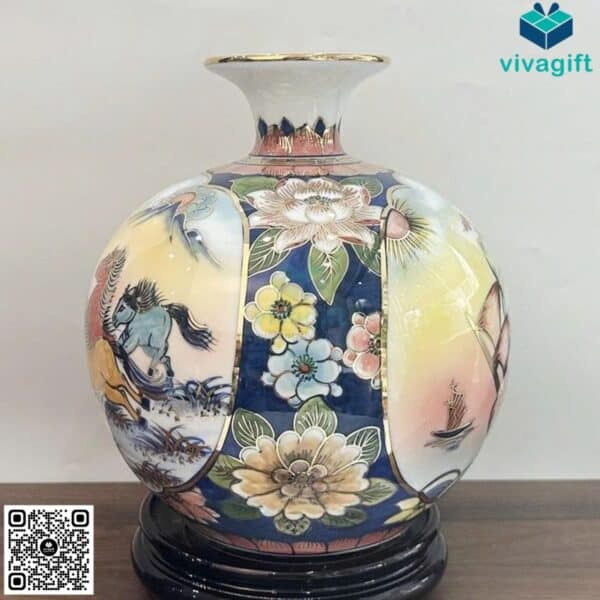 Bình hút tài lộc Thuận Buồm Xuôi Gió Mã Đáo Thành Công 3D 25cm BHL104 - Hình ảnh 4