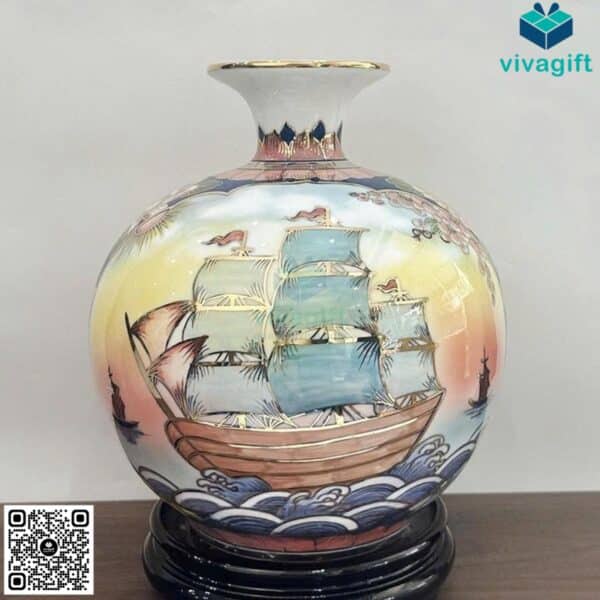 Bình hút tài lộc Thuận Buồm Xuôi Gió Mã Đáo Thành Công 3D 25cm BHL104 - Hình ảnh 2