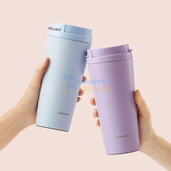 Bình giữ nhiệt LocknLock Bucket One Touch 550ml LHC3345 - Hình ảnh 5