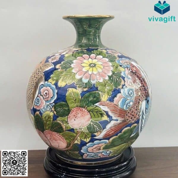 Bình hút tài lộc Phúc Đức Tài Lộc Liên Hoa 25cm BHL103 - Hình ảnh 5