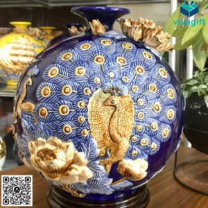 Bình hút tài lộc mệnh thủy Vinh Hoa Phú Quý 27cm BHL113
