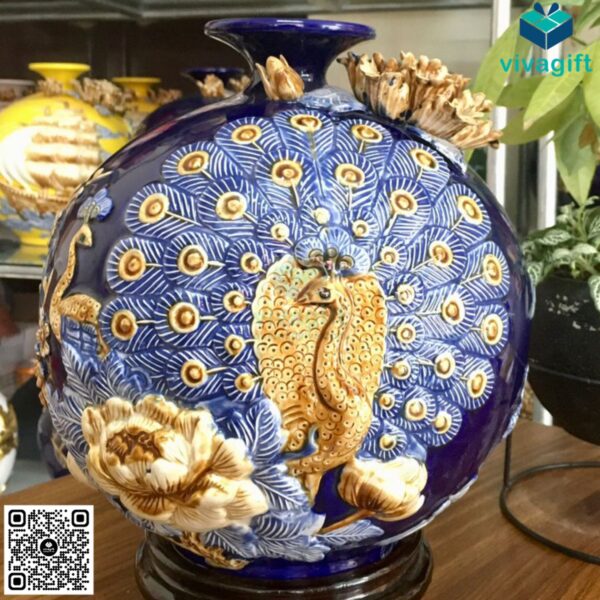 Bình hút tài lộc mệnh thủy Vinh Hoa Phú Quý 27cm BHL113