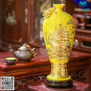 Mai bình dát vàng Thuận Buồm Xuôi Gió BHL115