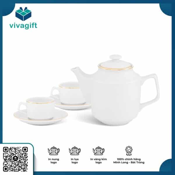 Bộ trà 1.1 L Jasmine Viền chỉ vàng A001_01111101403