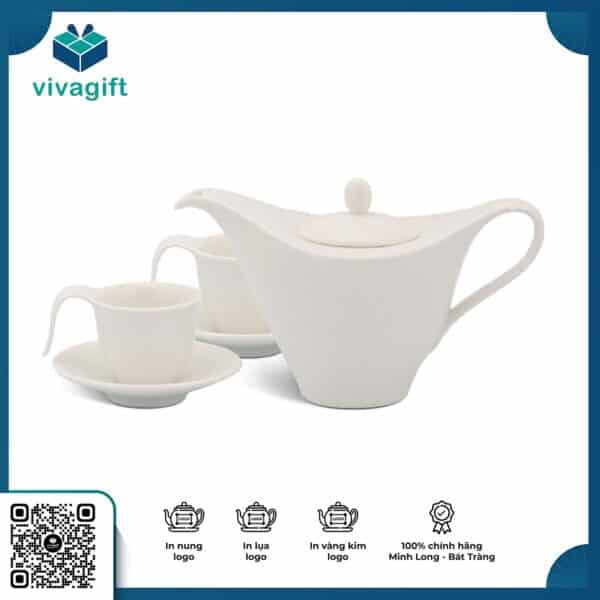 Bộ trà cao 0.45 L Anh Vũ IFP Trắng Ngà A001_01459800003