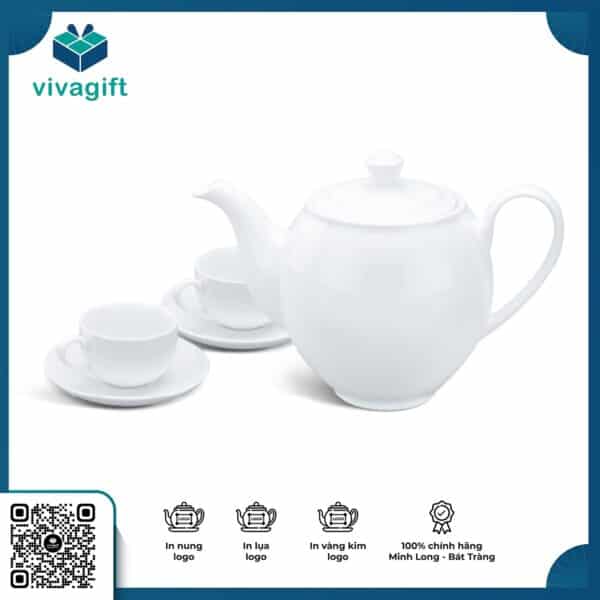 Bộ trà 0.65 L - Camellia - Trắng A001_01653800003