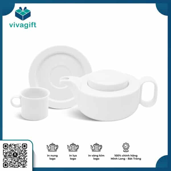 Bộ trà 0.38 L Gastroline Trắng A001_68384200003