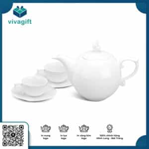 Bộ trà 0.7 L Mẫu Đơn Trắng A001_68700800003