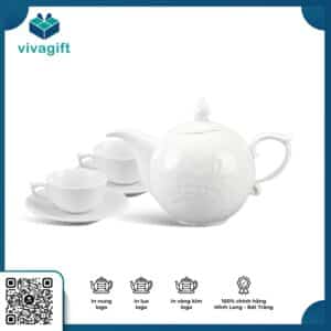 Bộ trà 0.7 L Sen Trắng A001_68700900003