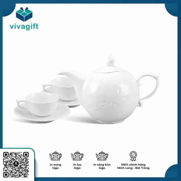 Bộ trà 0.7 L Sen Trắng A001_68700900003