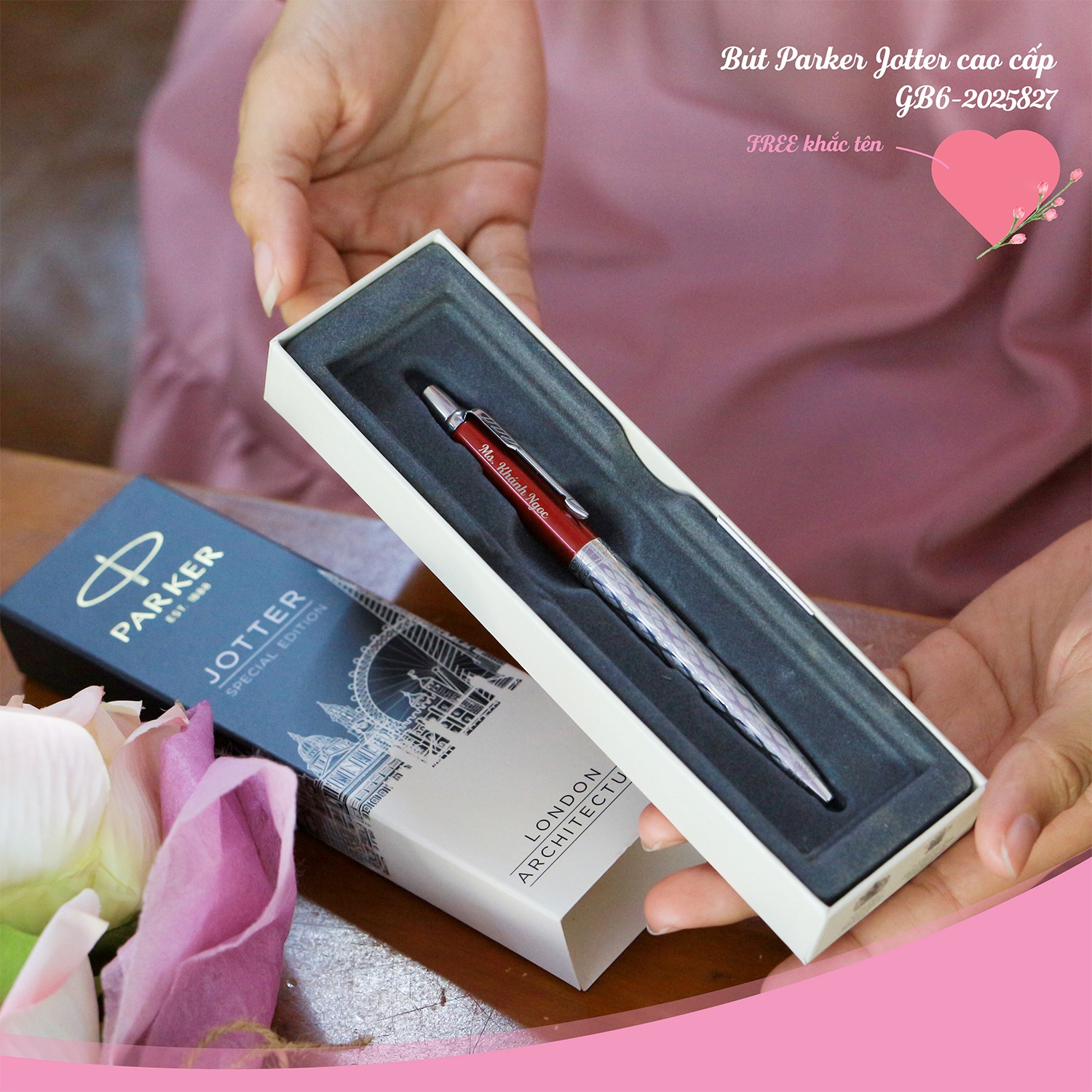 Quà Tặng Doanh Nghiệp Vivagift 31 Set Quà Tặng 20/10 Bút Parker Jotter SE X-Red CLAS CT GB6-2025827 - Quatangviva.com