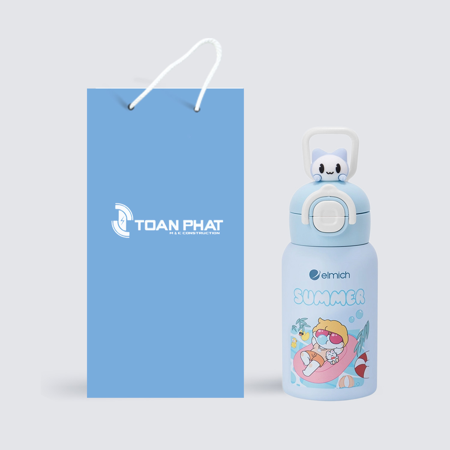Quà Tặng Doanh Nghiệp Vivagift 67 Bình giữ nhiệt baby inox 316 Elmich EL8391 dung tích 500ml