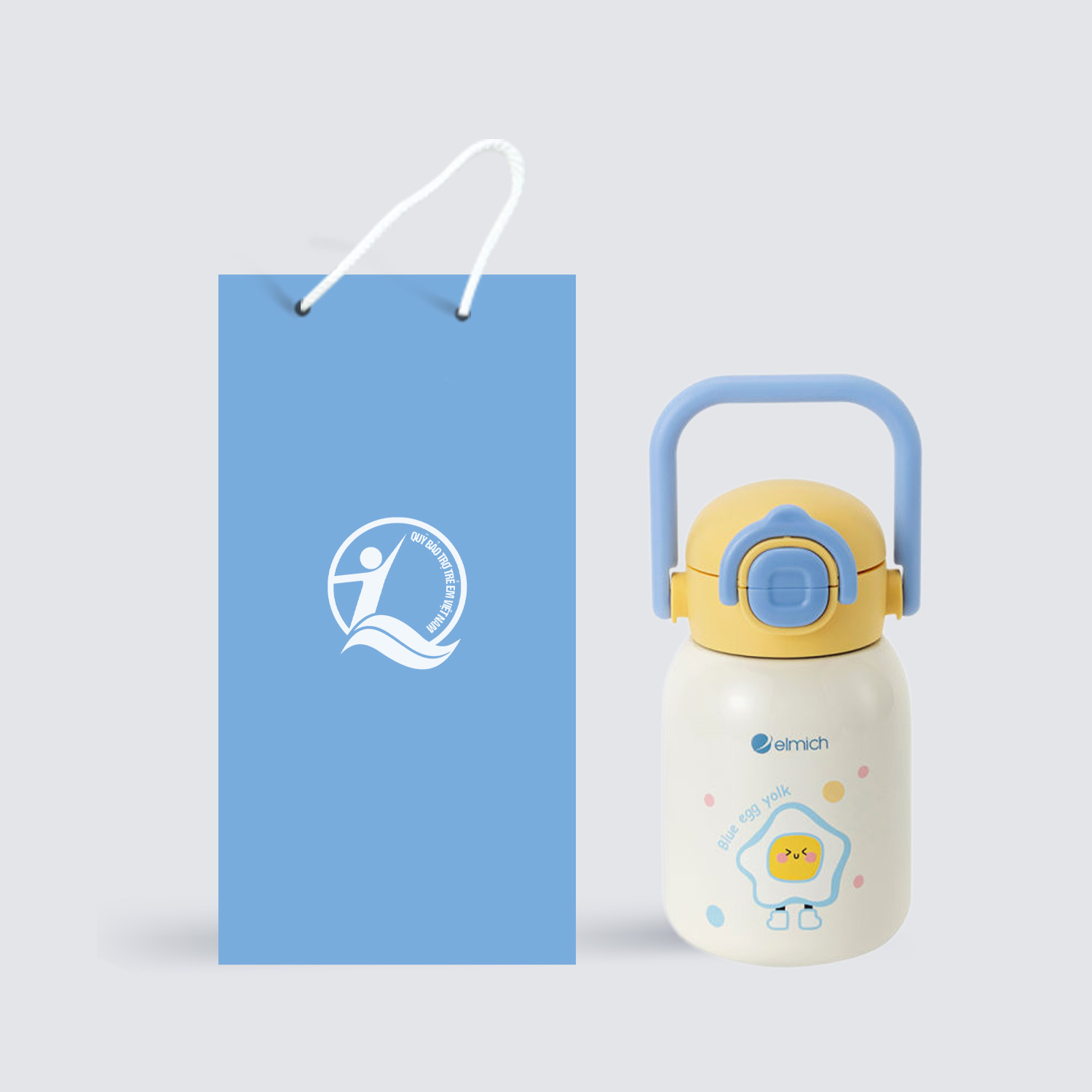 Quà Tặng Doanh Nghiệp Vivagift 66 Bình giữ nhiệt baby inox 316 Elmich EL8392 dung tích 480ml