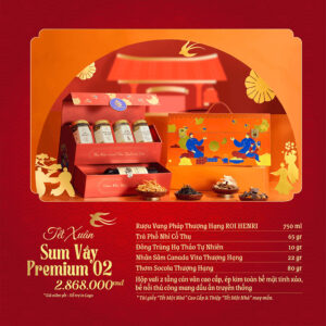 Quà Tặng Doanh Nghiệp Vivagift 34 Bộ quà tặng Tết Sum Vầy Premium SQ28 - Quatangviva.com