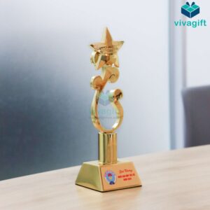 Kỷ Niệm Chương Composite Mạ Vàng KN-V101 - Quatangviva.com