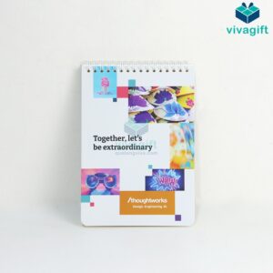Quà Tặng Doanh Nghiệp Vivagift 33 Sổ tay lò xo bìa C300 size A5 có bìa supor mờ SLXC300-5 - Quatangviva.com