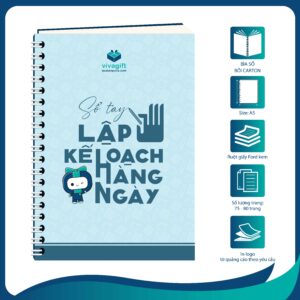 Sổ tay lò xo bìa giấy C bồi carton size A5 SLXCA-1