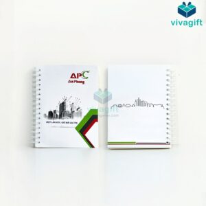 Quà Tặng Doanh Nghiệp Vivagift 34 Sổ tay lò xo bìa C300 SLXC300-1 - Quatangviva.com