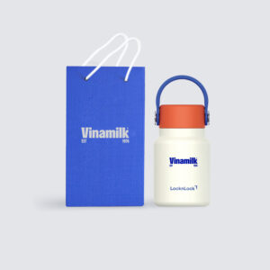 Quà Tặng Doanh Nghiệp Vivagift 34 Bình giữ nhiệt bỏ túi LocknLock Mini Pocket Tumbler có quai xách LHC4437IVY - Quatangviva.com