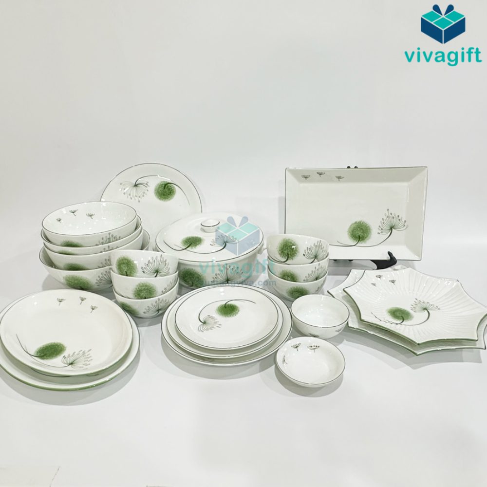 Quà Tặng Doanh Nghiệp Vivagift 92 Bộ Đồ Ăn Hoa bồ Công Anh BAB-106 - Quatangviva.com
