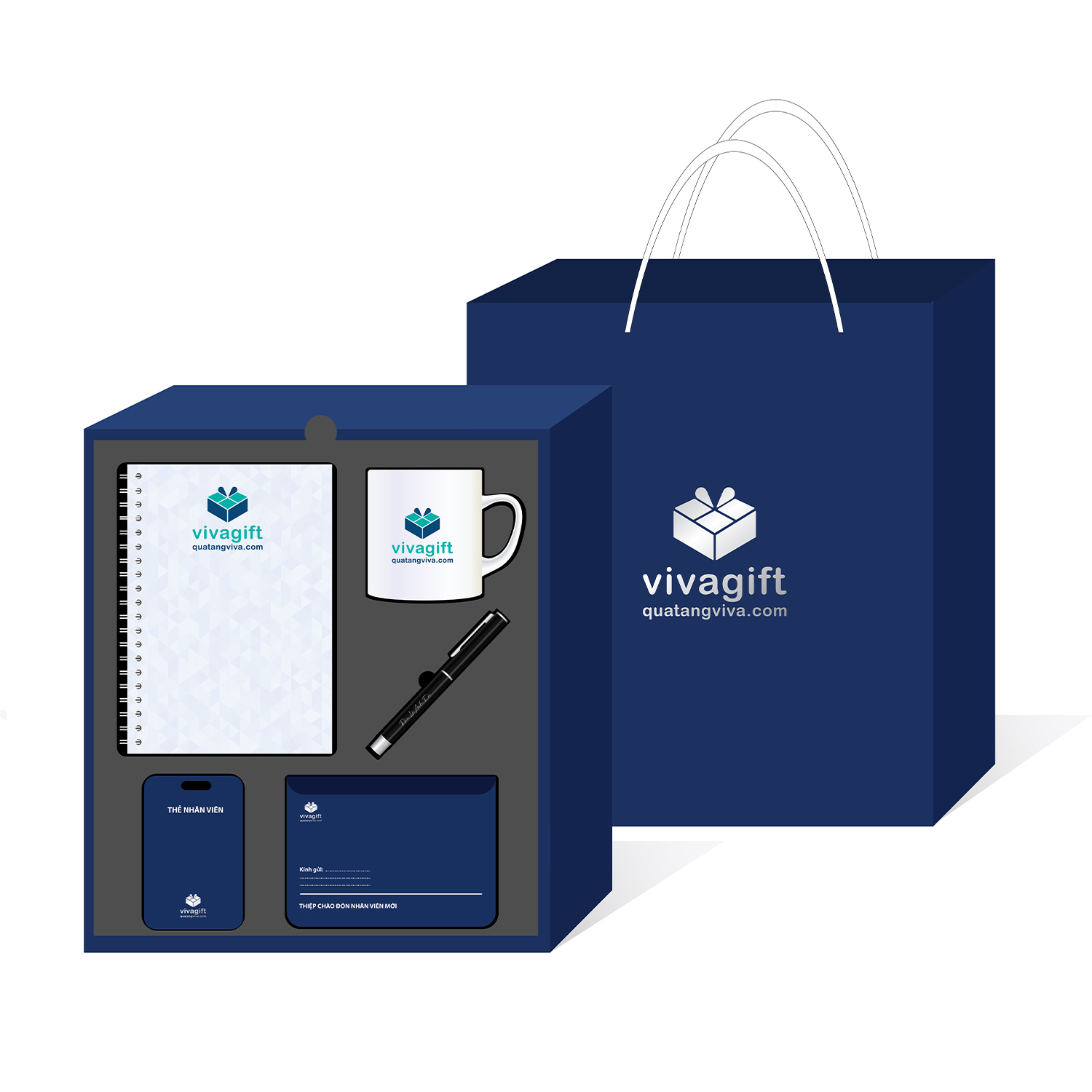 Quà Tặng Doanh Nghiệp Vivagift 34 Bộ quà tặng nhân viên mới Welcome Kit GS241 - Quatangviva.com