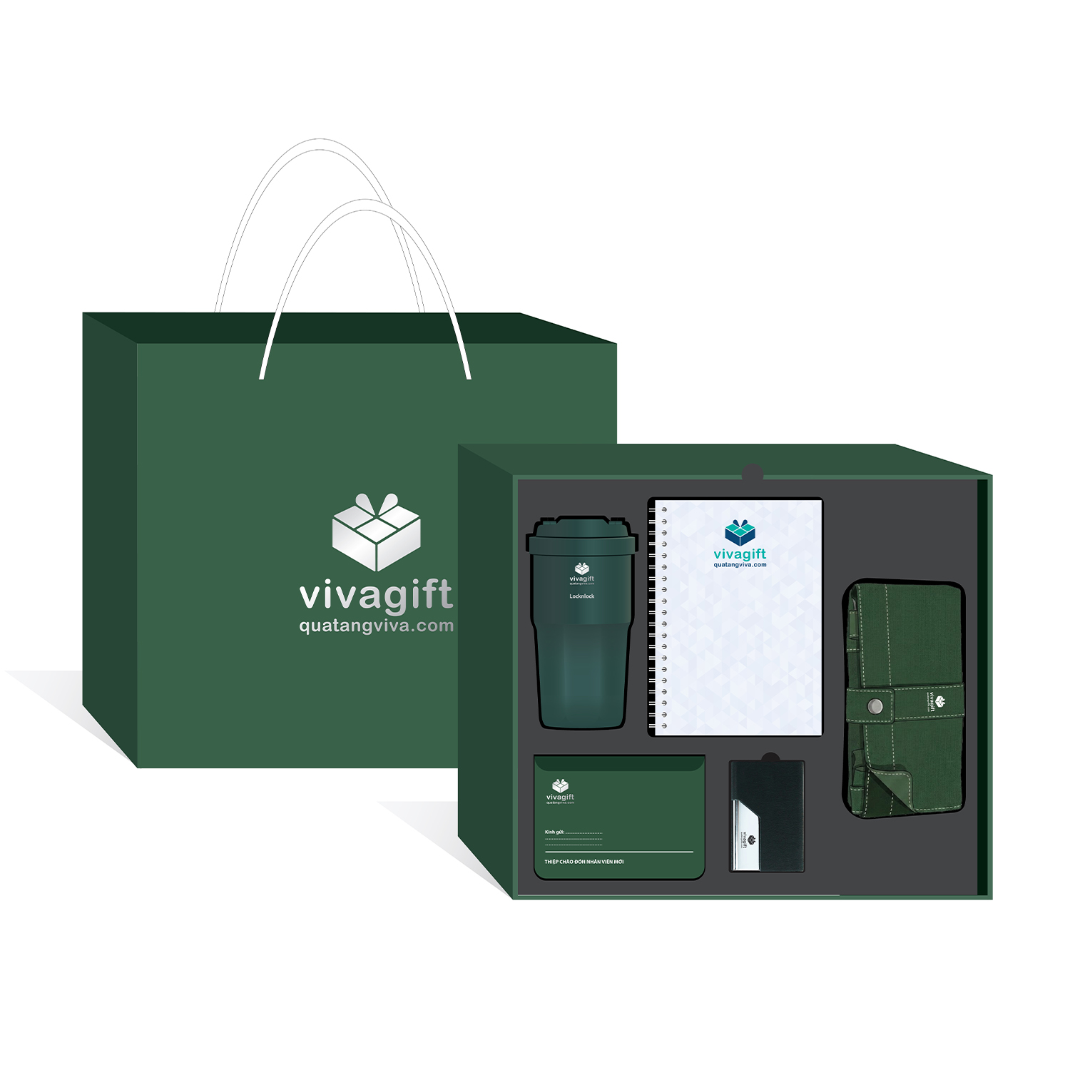 Quà Tặng Doanh Nghiệp Vivagift 33 Set quà tặng onboarding nhân viên mới GS242