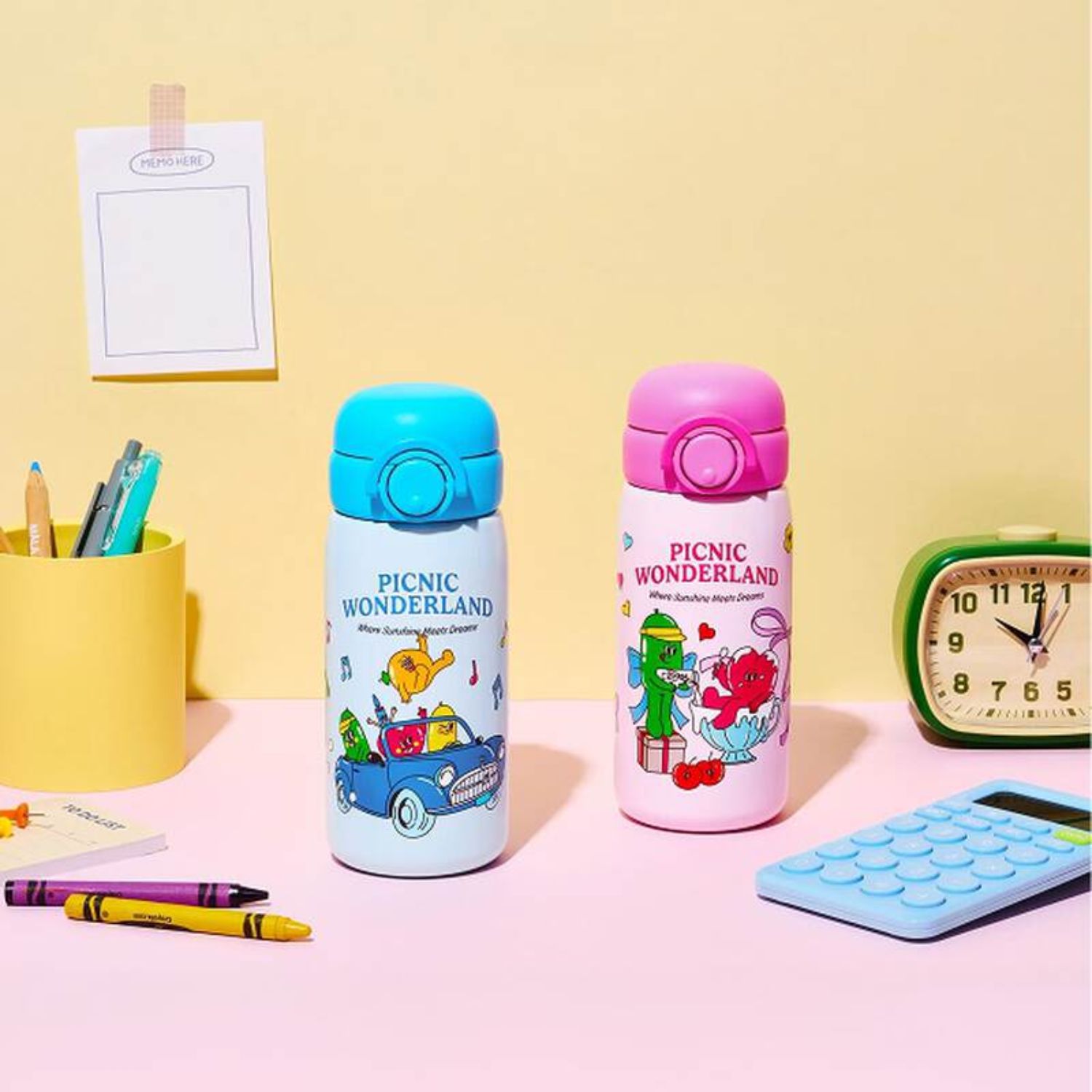 Quà Tặng Doanh Nghiệp Vivagift 31 Bình giữ nhiệt LocknLock Balloon Friends School Fit Tumbler 380ml LHC3384 - Quatangviva.com