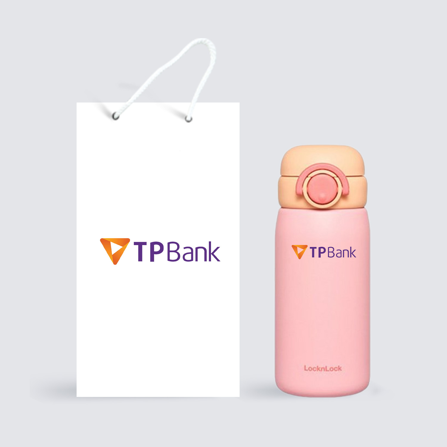 Quà Tặng Doanh Nghiệp Vivagift 31 Bình giữ nhiệt LocknLock Balloon Friends School Fit Tumbler 380ml LHC3384