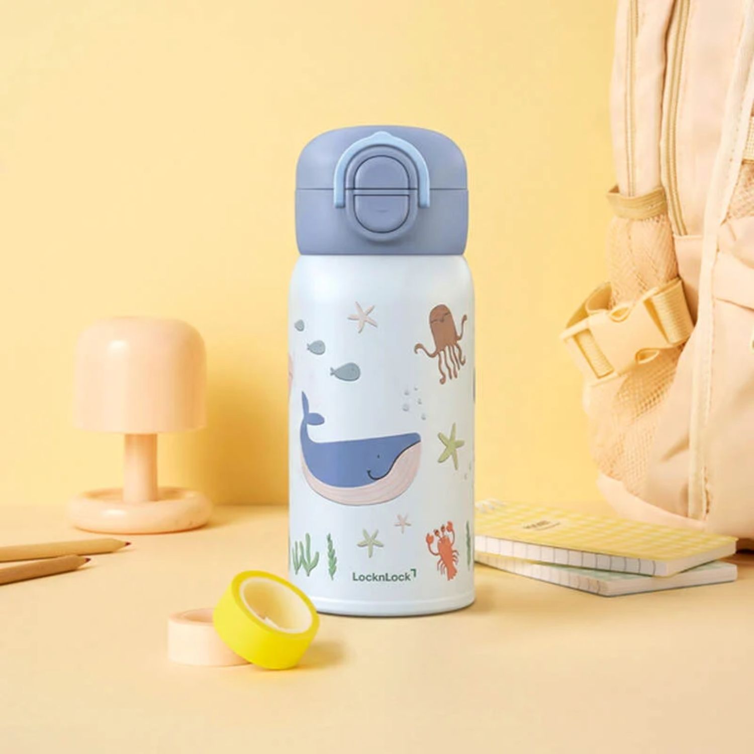 Quà Tặng Doanh Nghiệp Vivagift 34 Bình giữ nhiệt LocknLock cho bé nắp uống kép 350ml LHC3400 - Quatangviva.com