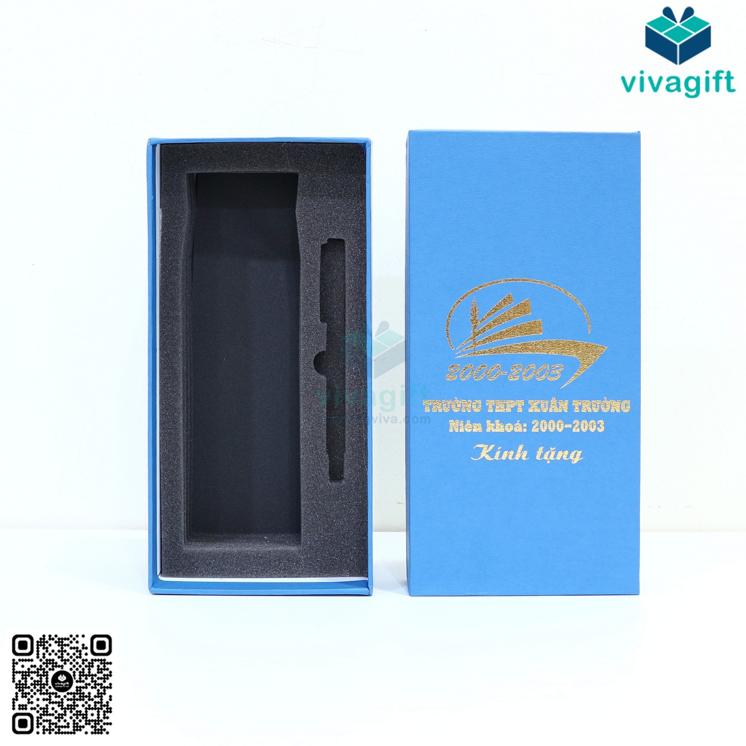 Quà Tặng Doanh Nghiệp Vivagift 89 Hộp Quà Tặng Đựng Bình Giữ Nhiệt, Bút HAD05 - Quatangviva.com